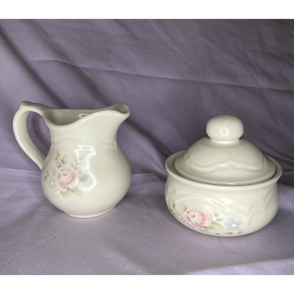 Pfaltzgraff "Remembrance" Cream & Sugar Set